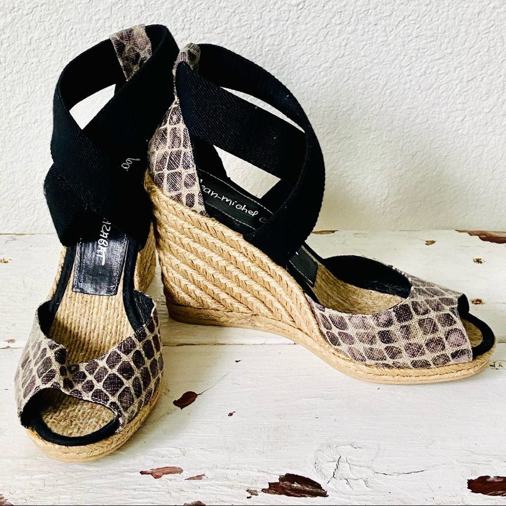 Make Offer Jean Michel Cazabat Espadrille Wedges